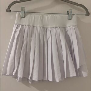Lug White Mini Pleated Skirt